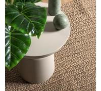 Tappeto ZIZUR 80 x 150 cm effetto iuta per interni ed esterni | PP durevole, aspetto juta naturale, terrazza balcone giardino, asciugatura rapida, pulizia del tubo