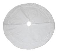 Tappetobianco con pelliccia D 100 copri piede base natalizi addobbo decorazioni