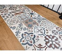 TappetoSuMisura Amalfi Runner Natural Larghezza 60 Cm Passatoia Vinilica Lavabile Antiscivolo Sottile Corridoio Cucina 60x300 cm