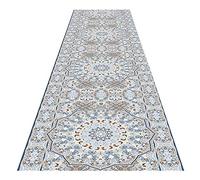 Tappetto Hall, Tappeto Di Ingresso in Stile Vintage con Poliestere Di Confine Morbido Lavabile per la Cucina Domestica, Pila 0.6Cm/a/100X200Cm