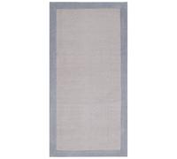 Tappetto in cotone Border Grigio 60x100 cm Grigio