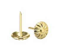 Tappezzeria Chiodi Puntine 11mmx17mm Mobili Perno Spinta Tono Oro 100 Pz