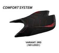 Tappezzeria Italia Rivestimento sella compatibile Aprilia Tuono V4 Factory (21-22) modello Nashua comfort system NO LOGO 3RD (rosso)