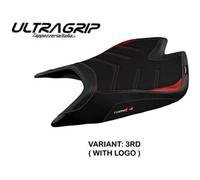 Rivestimento Sella Nashua Ultragrip Rosso+logo T.I.Aprilia TuonoV4 2021>2023