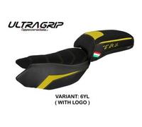 Tappezzeria Italia Rivestimento sella compatibile Benelli TRK 502 (17-23) modello Merida ultragrip CON LOGO 6YL (giallo)