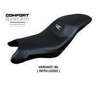 Tappezzeria Italia Rivestimento sella compatibile BMW G 310 R (23-24) modello Raven Comfort System CON LOGO BL (nero)
