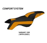 Tappezzeria Italia Rivestimento sella compatibile BMW K 1200 R (05-08) modello Boston comfort system CON LOGO 1OR (arancio)