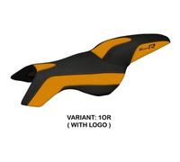 Tappezzeria Italia Rivestimento sella compatibile BMW K 1200 R (05-08) modello Boston CON LOGO 1OR (arancio)