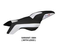 Tappezzeria Italia Rivestimento sella compatibile BMW K 1200 R (05-08) modello Boston CON LOGO 5WH (bianco)