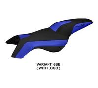 Tappezzeria Italia Rivestimento sella compatibile BMW K 1200 R (05-08) modello Boston CON LOGO 6BE (blu)
