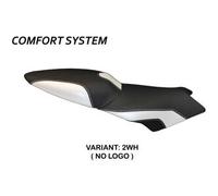 Tappezzeria Italia Rivestimento sella compatibile BMW K 1200 S (04-08) modello Lariano 2 comfort system NO LOGO 2WH (bianco)