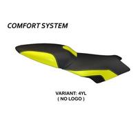 Tappezzeria Italia Rivestimento sella compatibile BMW K 1200 S (04-08) modello Lariano 2 comfort system NO LOGO 4YL (giallo)