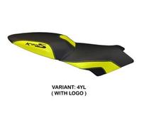 Tappezzeria Italia Rivestimento sella compatibile BMW K 1200 S (04-08) modello Lariano 2 CON LOGO 4YL (giallo)