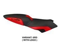 Tappezzeria Italia Rivestimento sella compatibile BMW K 1300 S (09-16) modello Lariano 2 6RD (rosso) CON LOGO