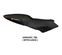 Tappezzeria Italia Rivestimento sella compatibile BMW K 1300 S (09-16) modello Lariano 2 7BL (nero) CON LOGO
