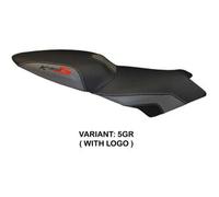 Tappezzeria Italia Rivestimento sella compatibile BMW K 1300 S (09-16) modello Lariano 2 CON LOGO 5GR (grigio)