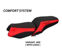 Tappezzeria Italia Rivestimento sella compatibile BMW K 1600 GT (10-22) modello Tropea Color comfort system 4RD (rosso) CON LOGO