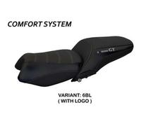 Tappezzeria Italia Rivestimento sella compatibile BMW K 1600 GT (10-22) modello Tropea Color comfort system 6BL (nero) CON LOGO