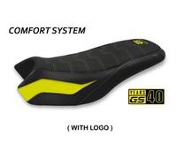 Tappezzeria Italia Rivestimento sella compatibile BMW R 1200/1250 GS Rallye (17-22) modello Sa Dao comfort system CON LOGO 2YL (giallo)