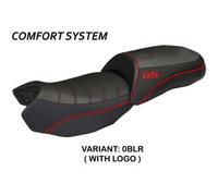 Tappezzeria Italia Rivestimento sella compatibile BMW R 1200 GS (13-18) modello Ortigia Bord 2 comfort system CON LOGO 0BLR (nero-rosso)