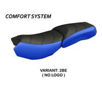 Tappezzeria Italia Rivestimento sella compatibile BMW R 1200 GS Adventure (13-18) modello Original Carbon Color comfort system NO LOGO 2BE (blu)