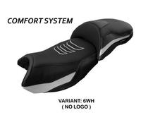 Tappezzeria Italia Rivestimento sella compatibile BMW R 1250 GS (19-22) modello Ebern comfort system NO LOGO 6WH (bianco)