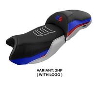 Tappezzeria Italia Rivestimento sella compatibile BMW R 1250 GS (19-22) modello Ebern CON LOGO 2HP (colore HP)