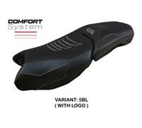 Tappezzeria Italia Rivestimento sella compatibile BMW R 1250 GS Adventure (19-22) modello Perth comfort system CON LOGO 5BL (nero)