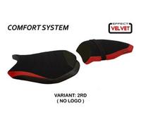 Tappezzeria Italia Rivestimento sella compatibile Ducati 848 / 1098 / 1198 (07-13) modello Cervia Velvet comfort system NO LOGO 2RD (rosso)