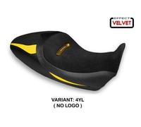 Tappezzeria Italia Rivestimento sella compatibile Ducati Diavel 1260 S (19-22) modello Braila 1 velvet NO LOGO 4YL (giallo)