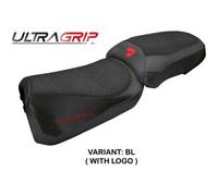 Tappezzeria Italia Rivestimento sella compatibile - Ducati Multistrada V2 2025 - mod Aura Ultragrip CON LOGO BL (nero)