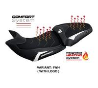 Tappezzeria Italia Rivestimento sella compatibile Ducati Multistrada V2 (21-23) modello Haria comfort system 1WH (bianco) CON LOGO