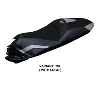 Tappezzeria Italia Rivestimento sella compatibile Honda ADV 350 modello Nilli 1SL (argento) CON LOGO