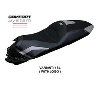 Tappezzeria Italia Rivestimento sella compatibile Honda ADV 350 modello Nilli comfort system 1SL (argento) CON LOGO