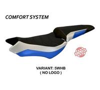 Tappezzeria Italia Rivestimento sella compatibile Honda CB 1000 R (08-17) modello Ponza comfort system NO LOGO 5WHB (bianco-blu)