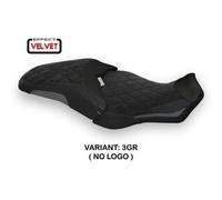Tappezzeria Italia Rivestimento sella compatibile Honda CB 1000 R (18-23) modello Olimpia velvet NO LOGO 3GR (grigio)