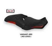 Tappezzeria Italia Rivestimento sella compatibile Honda CB 1000 R (18-23) modello Olimpia velvet NO LOGO 4RD (rosso)