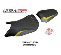 Tappezzeria Italia Rivestimento sella compatibile - Honda CB 750 Hornet 2023-2025 - mod Toyama Special Color Ultragrip NO LOGO 5GRY (grigio-giallo)