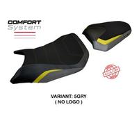 Tappezzeria Italia Rivestimento sella compatibile Honda CB 750 Hornet (2023) modello Toyama Special Color Comfort System NO LOGO 5GRY (grigio-giallo)