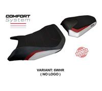 Tappezzeria Italia Rivestimento sella compatibile Honda CB 750 Hornet (2023) modello Toyama Special Color Comfort System NO LOGO 6WHR (bianco-rosso)
