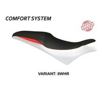 Tappezzeria Italia Rivestimento sella compatibile Honda CBR 600 F (11-13) modello Ancona comfort system NO LOGO 8WHR (bianco-rosso)