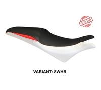 Tappezzeria Italia Rivestimento sella compatibile Honda CBR 600 F (11-13) modello Ancona NO LOGO 8WHR (bianco-rosso)