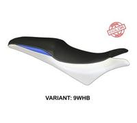 Tappezzeria Italia Rivestimento sella compatibile Honda CBR 600 F (11-13) modello Ancona NO LOGO 9WHB (bianco-blu)