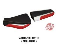 Tappezzeria Italia Rivestimento sella compatibile Honda CBR 600 RR (07-19) modello Andria special color NO LOGO 4WHR (bianco-rosso)