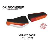 Tappezzeria Italia Rivestimento sella compatibile Honda CBR 600 RR (07-19) modello Andria special color ultragrip NO LOGO 6WRO (bianco-rosso-arancio)