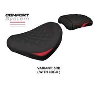 Tappezzeria Italia Rivestimento sella compatibile Honda CMX 1100 Rebel (2022-2023) modello Nagy Comfort System 5RD (rosso) CON LOGO