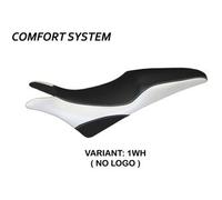 Tappezzeria Italia Rivestimento sella compatibile Honda Hornet 600 (07-13) modello Pescara comfort system NO LOGO 1WH (bianco)