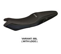 Tappezzeria Italia Rivestimento sella compatibile Kawasaki ER-6N / ER-6F (05-11) modello Londra 1 CON LOGO 8BL (nero)