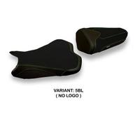 Tappezzeria Italia Rivestimento sella compatibile Kawasaki Ninja ZX 10 R (08-10) modello Riga 2 NO LOGO 5BL (nero)