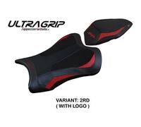 Tappezzeria Italia Rivestimento sella compatibile Kawasaki Ninja ZX 10 R (21-23) modello Dexter Ultragrip CON LOGO 2RD (rosso)